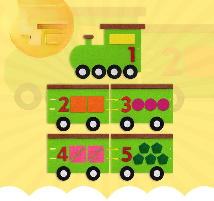 Venta al por mayor Juguete de tela de figura de rompecabezas para niños