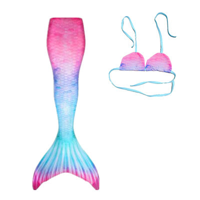 Wholesale Kids Mermaid Tail Polyester Swimwear Set Of 2