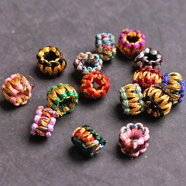 Wholesale Wreath Ring Hand Made 8MM Nylon Beads