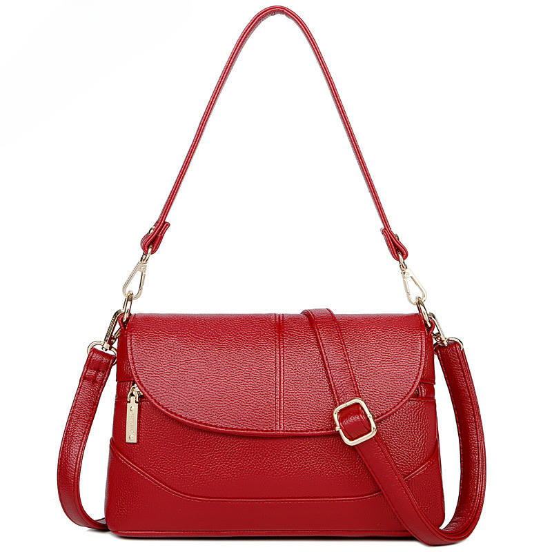 Wholesale PU Shoulder Messenger Soft Leather Women Bag