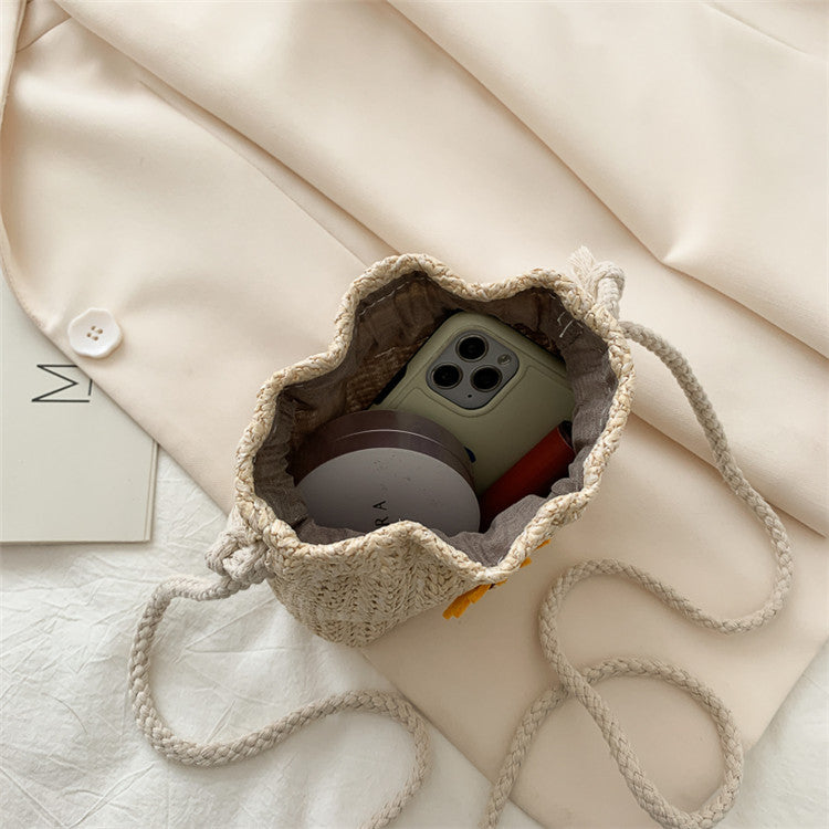 Bolso Tejido De Paja De Girasol al por mayor