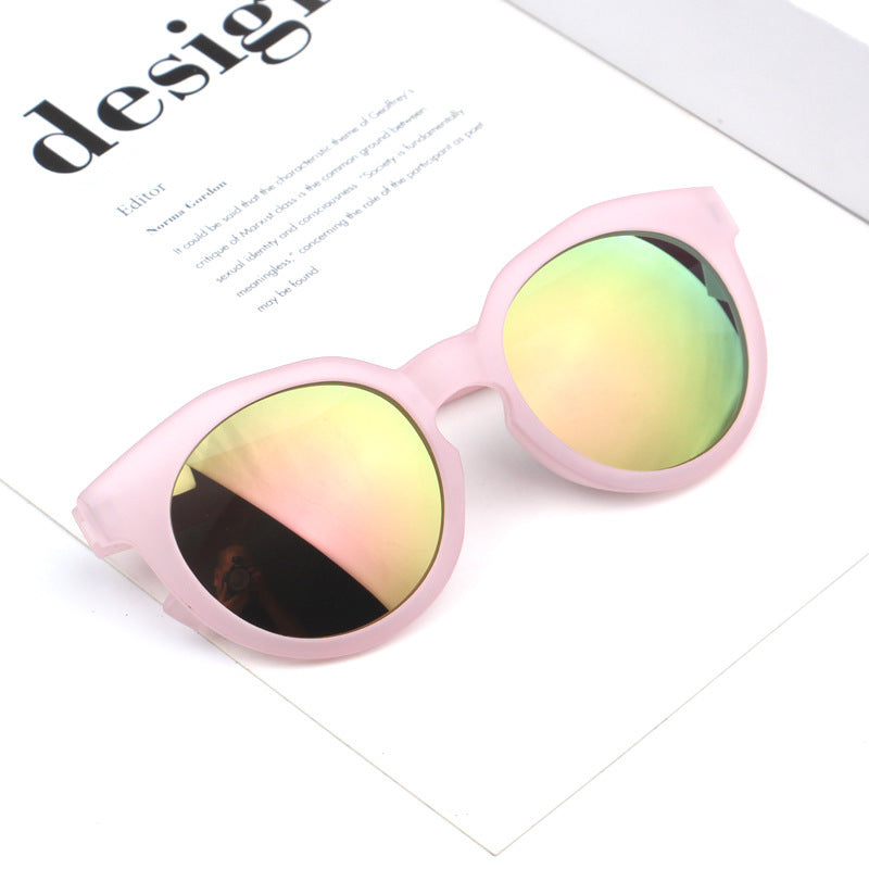 Venta al por mayor Candy Color Frosted Kids Gafas de sol AC