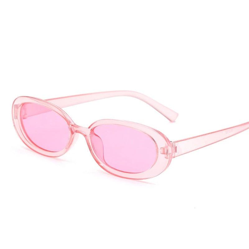 Wholesale Oval Frame Mottled Cow PC Sunglasses