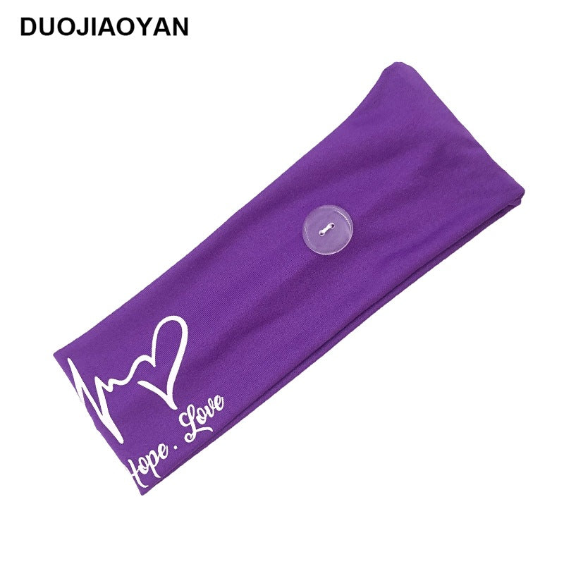 Wholesale Milk Silk Nurse Stretch Button Cloth Headband