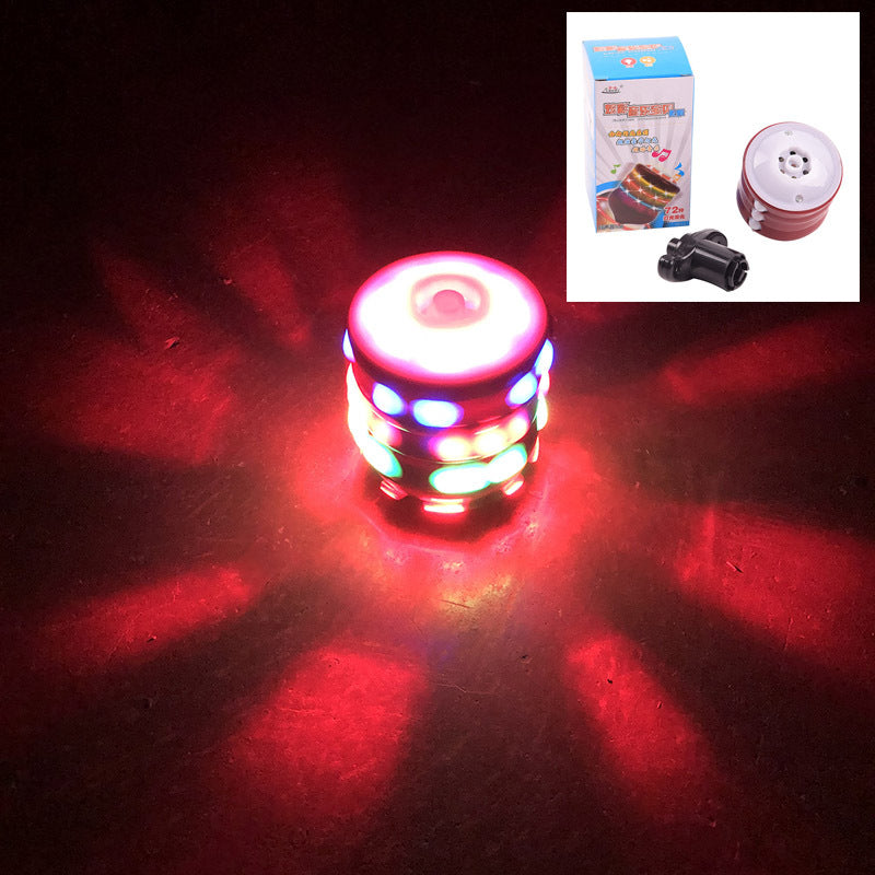 Wholesale Colorful Music Luminous Plastic Spinning Top