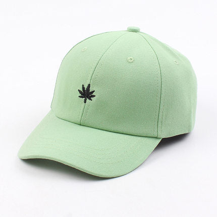 Gorra de béisbol de algodón con bordado de hoja de arce antiguo al por mayor