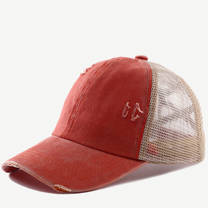 Wholesale Cotton Leopard Camouflage Ponytail Baseball Cap