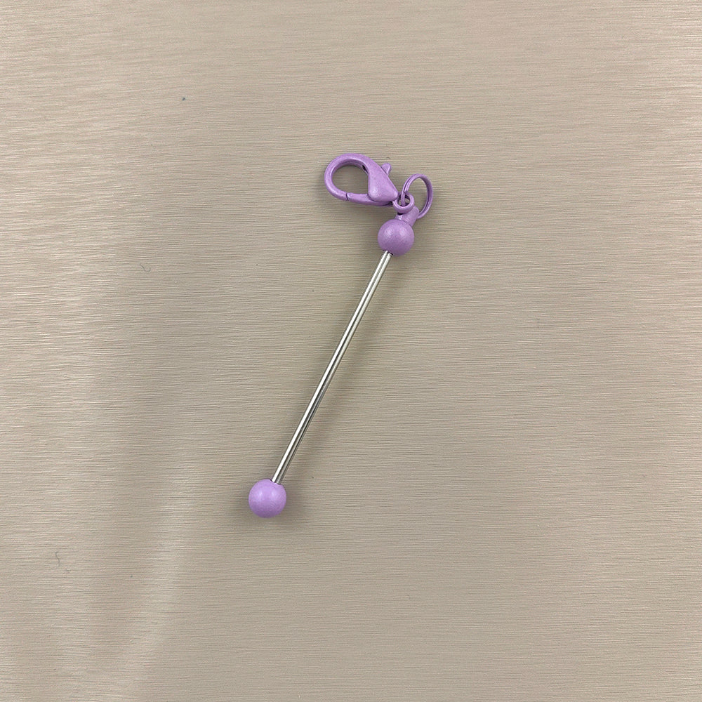 Wholesale Beadable Bar Mini Metal DIY Beadable Keychains