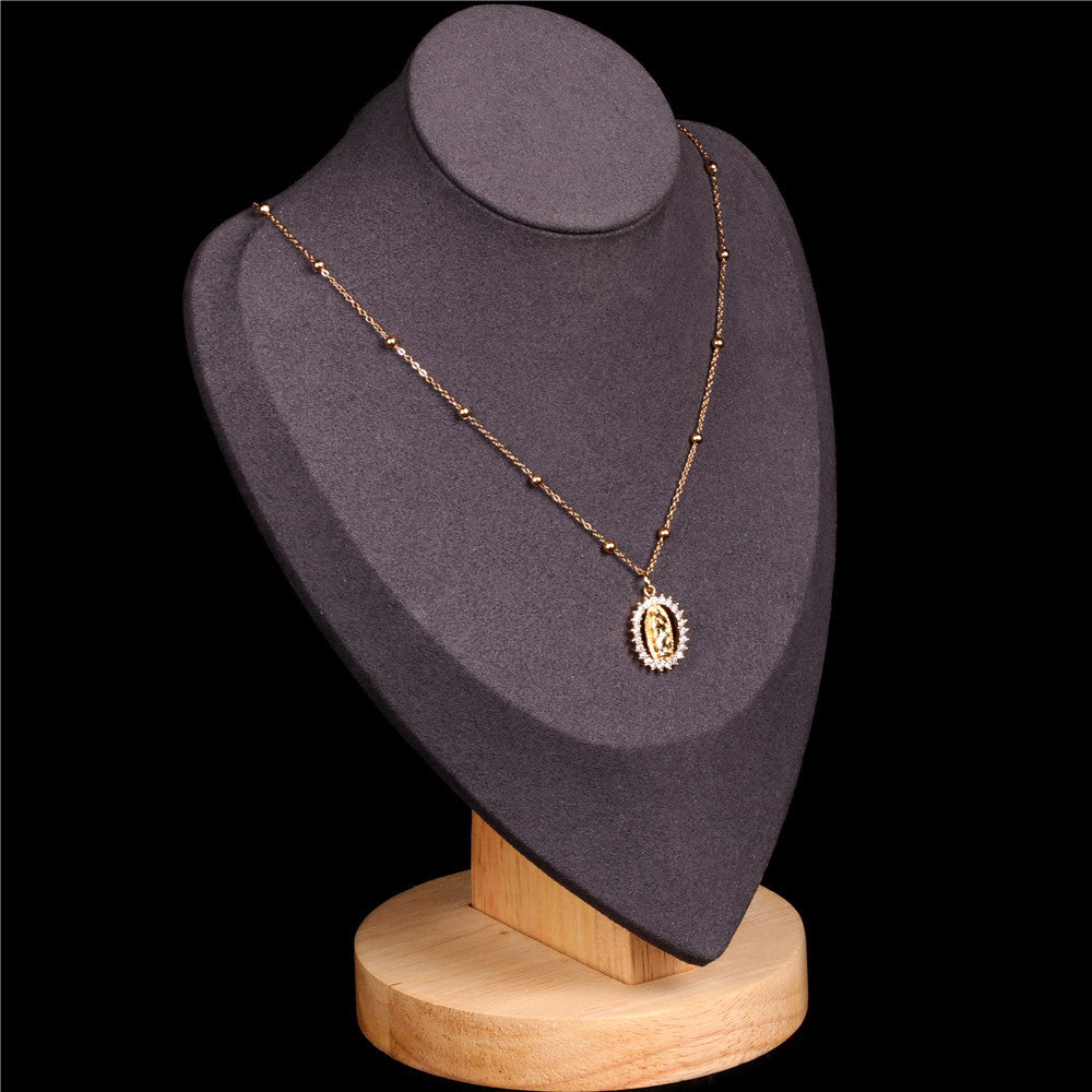 Collar creativo hueco redondo de cobre al por mayor