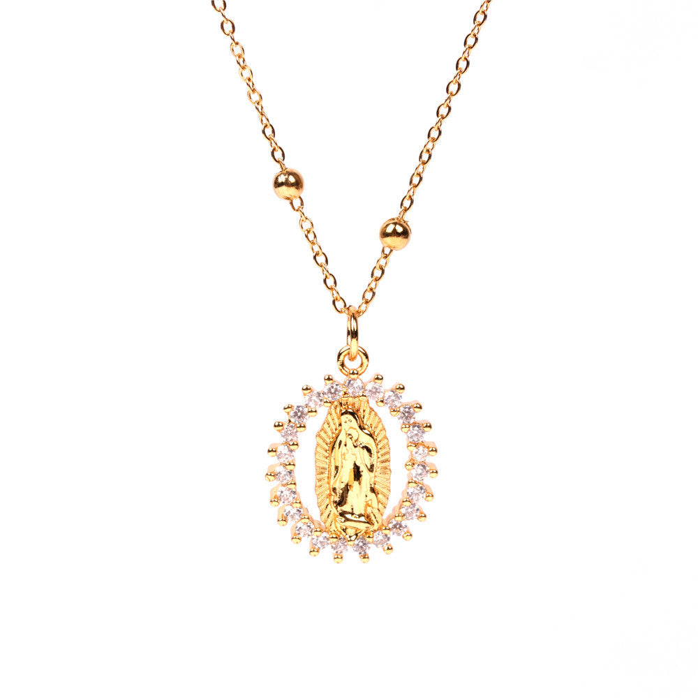 Collar creativo hueco redondo de cobre al por mayor