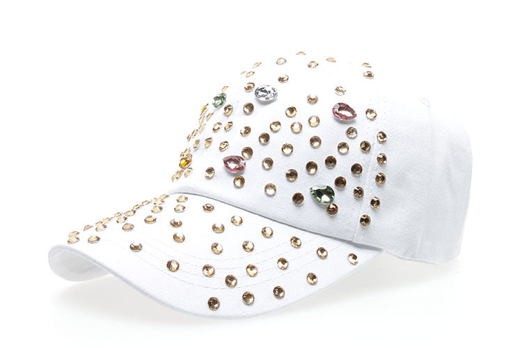 Wholesale Cotton Water Wavy Dot Diamond Baseball Cap