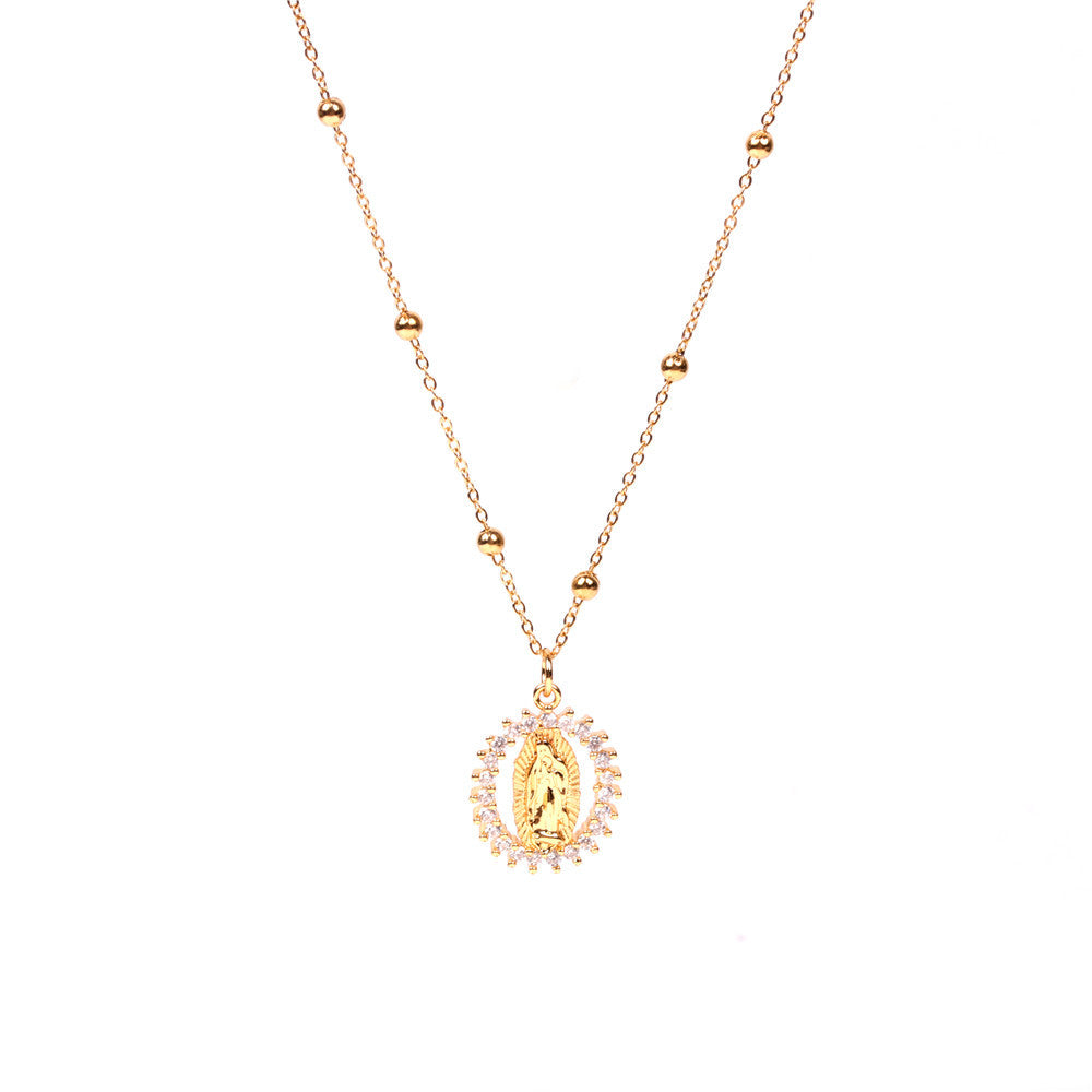 Collar creativo hueco redondo de cobre al por mayor