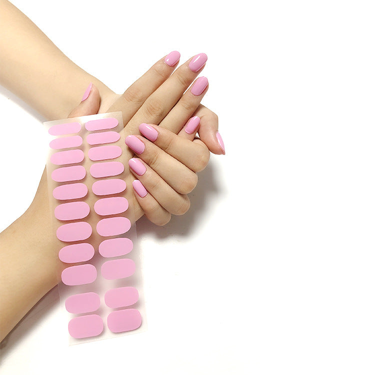 Wholesale Plastic Solid Color Nail Art Stickers