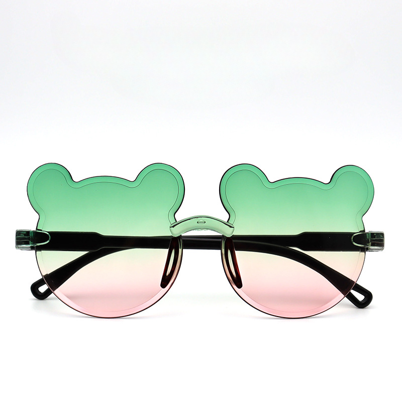 Wholesale Resin Bear One-piece Frame Children's Sunglasses