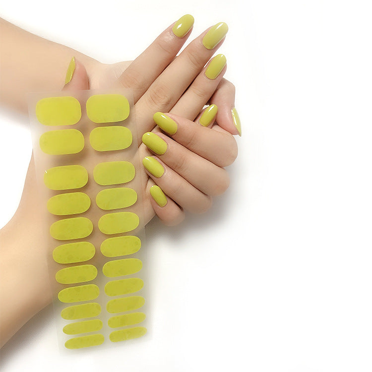 Wholesale Plastic Solid Color Nail Art Stickers