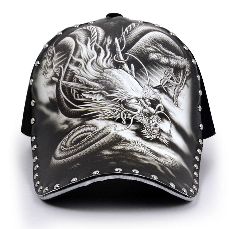 Wholesale Polyester Cotton Tattoo Print 3d Hard Top Baseball Cap