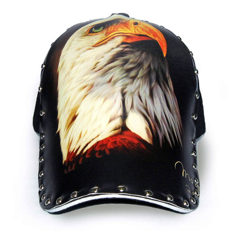 Wholesale Polyester Cotton Tattoo Print 3d Hard Top Baseball Cap