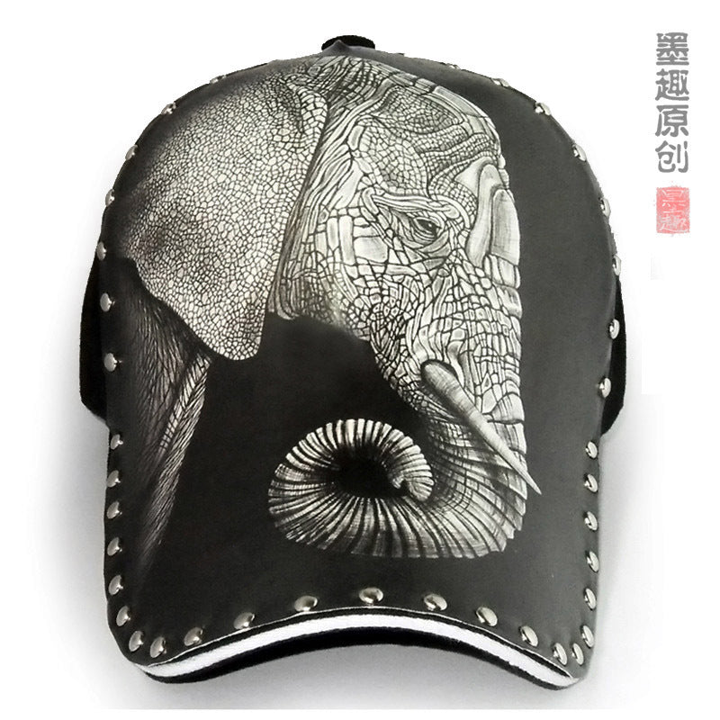 Wholesale Polyester Cotton Tattoo Print 3d Hard Top Baseball Cap