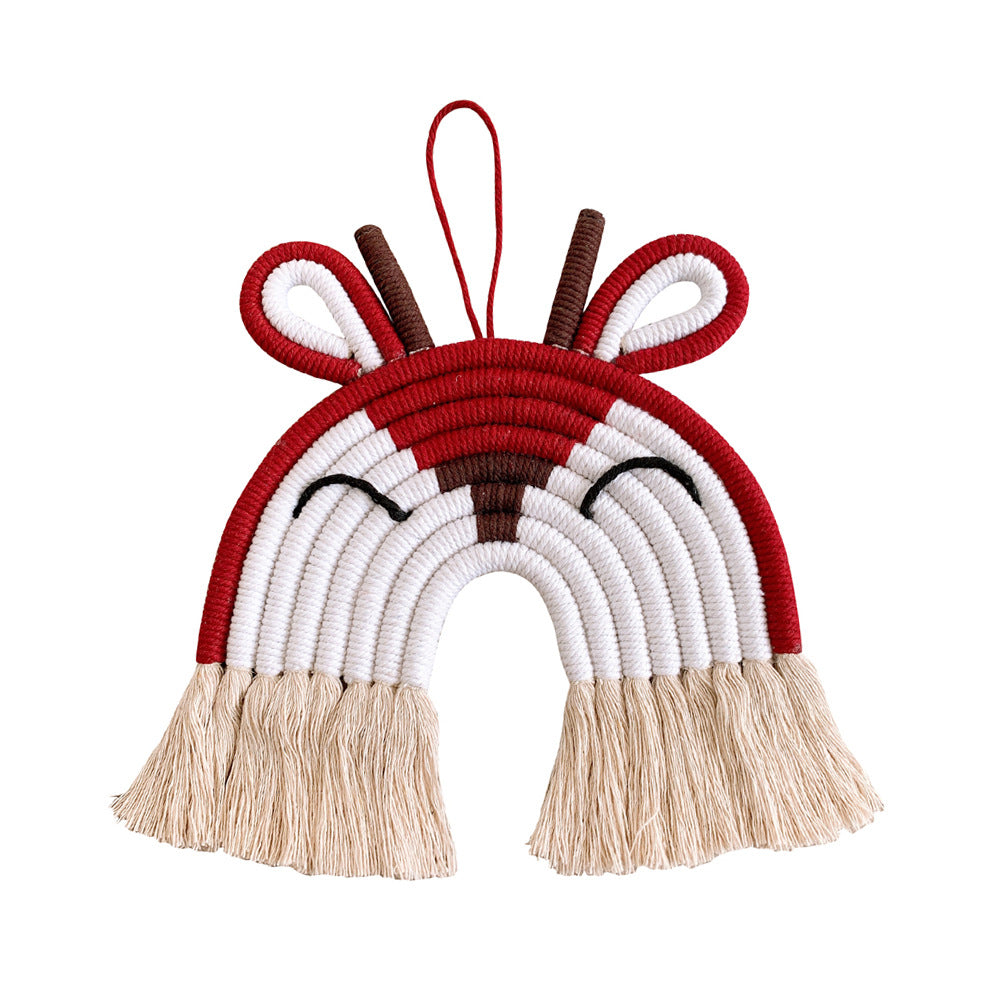 Wholesale Cotton Rope Woven Tiger Lion Panda Wall Decor