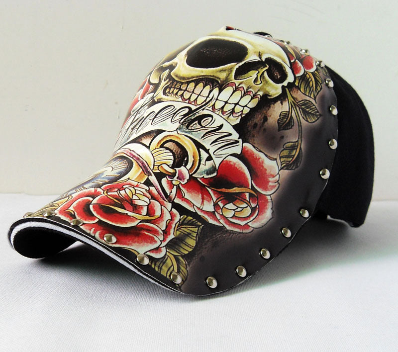 Wholesale Poly Cotton Skull Tattoo Baseball Cap