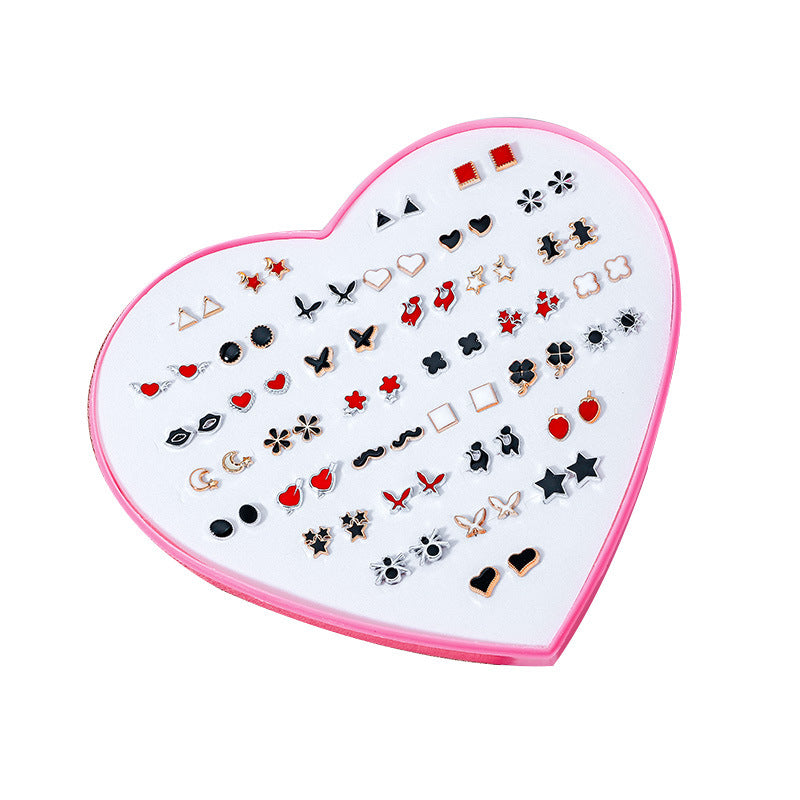 Wholesale 36 Pairs/Box Soft Clay Ear Studs Set