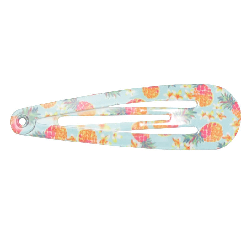 Wholesale Painted Water Drop Candy Color Kids Hair Clips