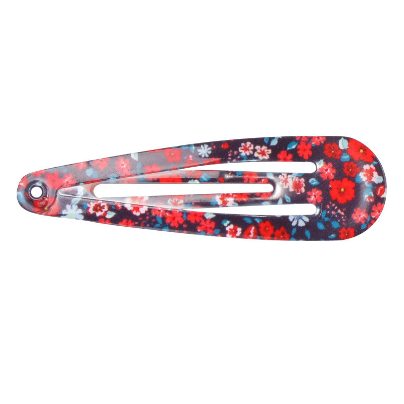 Wholesale Painted Water Drop Candy Color Kids Hair Clips