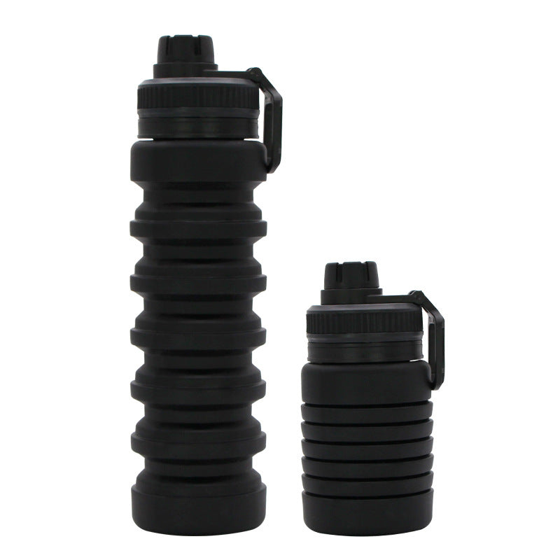 Wholesale Foldable Retractable Silicone Cycling Sports Water Bottle