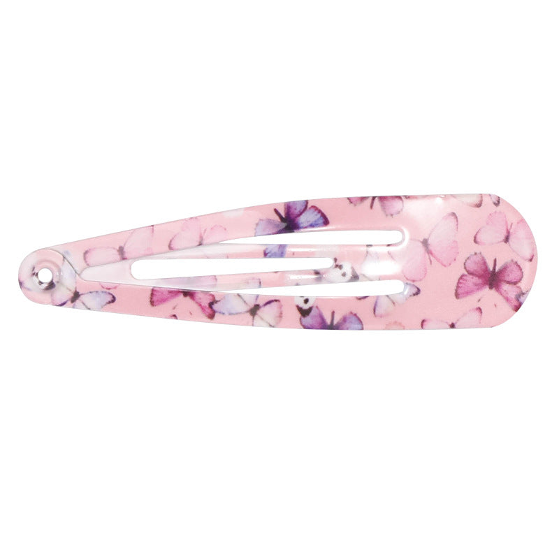 Wholesale Painted Water Drop Candy Color Kids Hair Clips