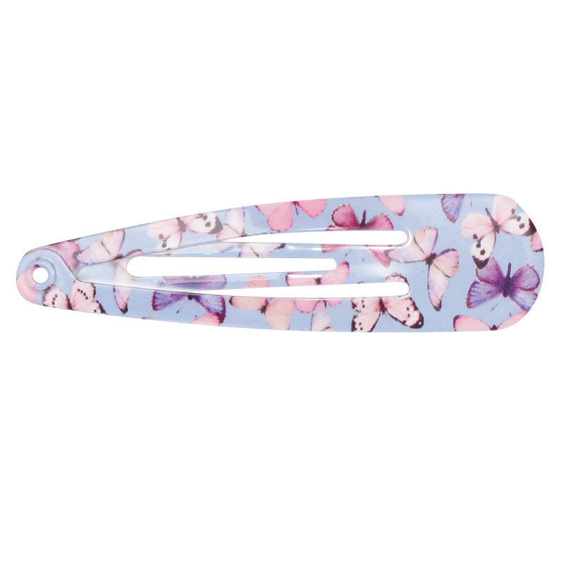 Wholesale Painted Water Drop Candy Color Kids Hair Clips