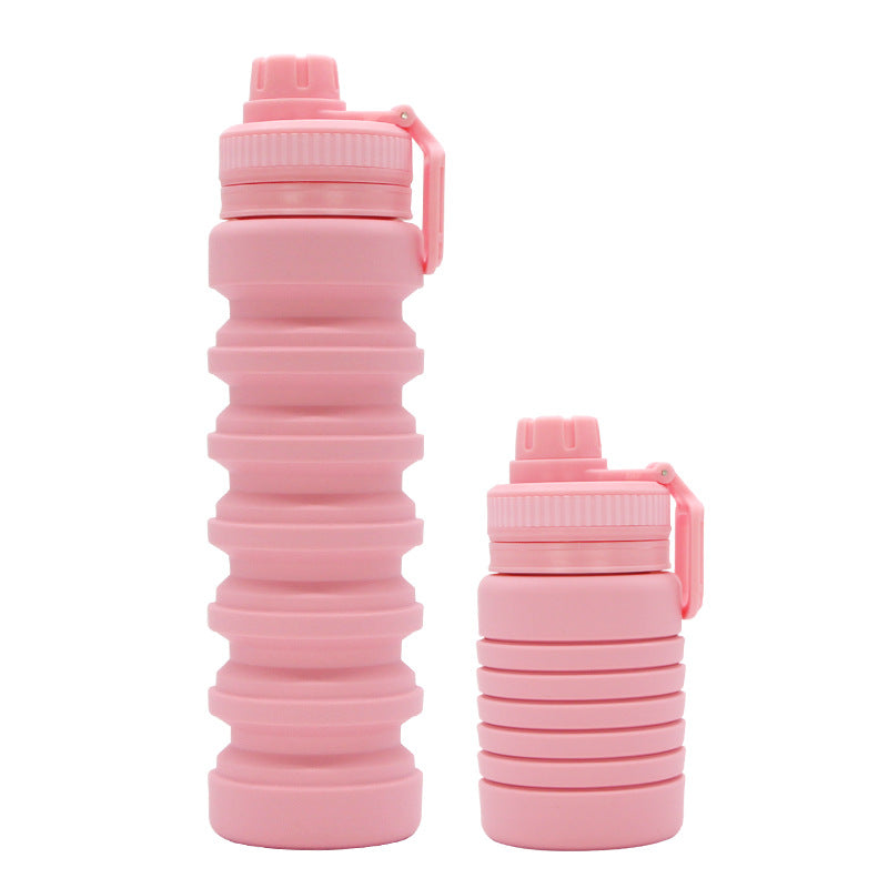 Wholesale Foldable Retractable Silicone Cycling Sports Water Bottle