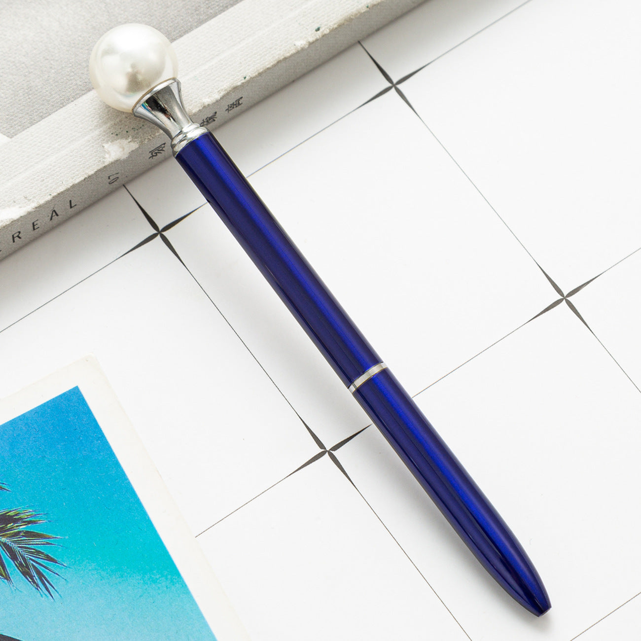 Venta al por mayor Bolígrafo giratorio de metal perlado