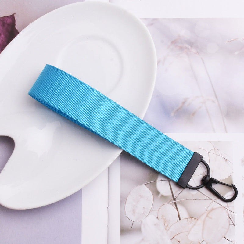 Wholesale Solid Color Nylon Webbing Keychain