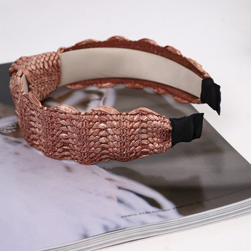 Diademas De Paja De Tela al por mayor