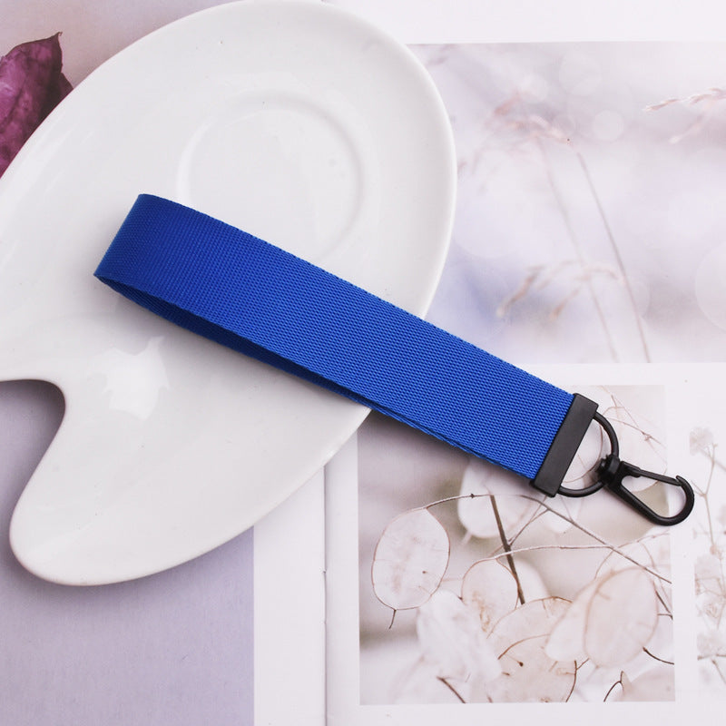 Wholesale Solid Color Nylon Webbing Keychain