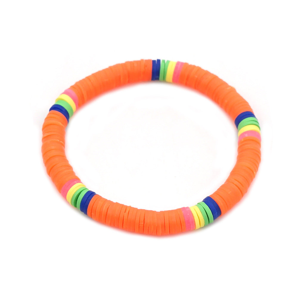 Pulsera De Perlas De Alfabeto De Color Estilo Playa al por mayor