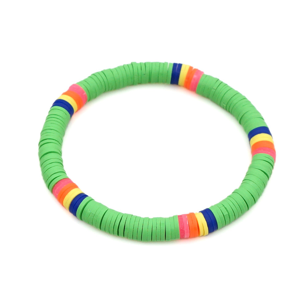 Pulsera De Perlas De Alfabeto De Color Estilo Playa al por mayor