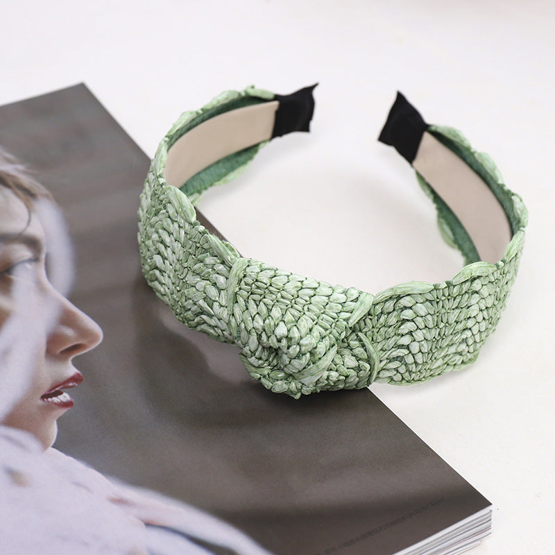 Diademas De Paja De Tela al por mayor