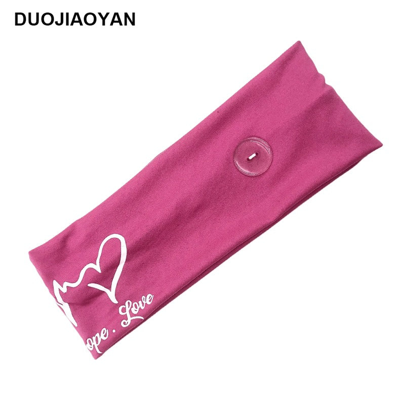 Wholesale Milk Silk Nurse Stretch Button Cloth Headband