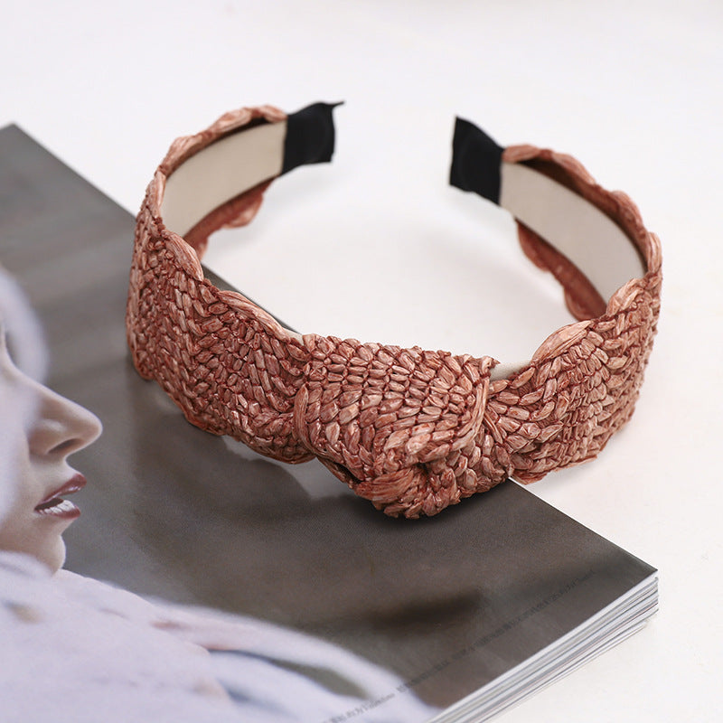 Diademas De Paja De Tela al por mayor