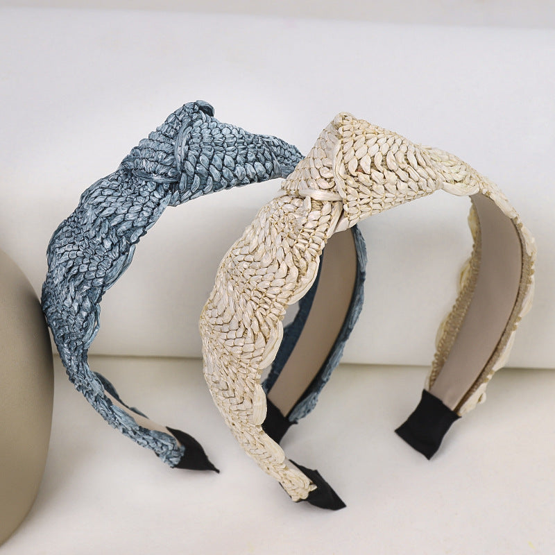 Diademas De Paja De Tela al por mayor