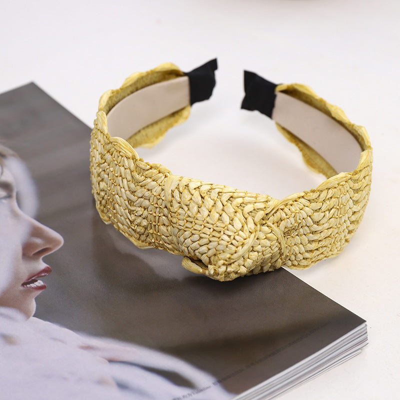 Diademas De Paja De Tela al por mayor