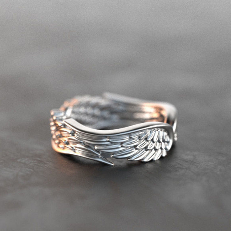 Wholesale Angel Wings Vintage Thai Silver Rings Copper