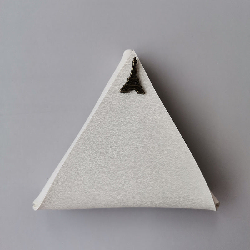 Wholesale Triangle Calfskin Coin Purse