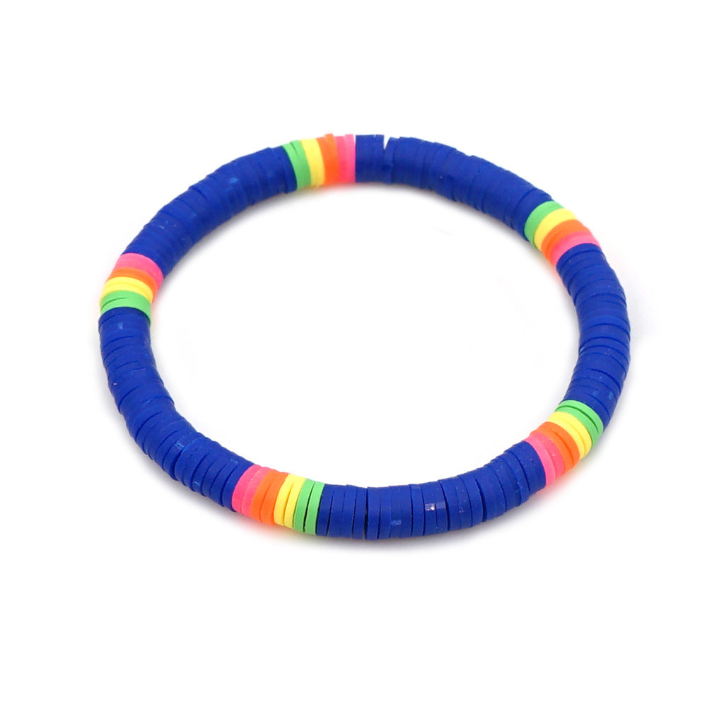 Pulsera De Perlas De Alfabeto De Color Estilo Playa al por mayor