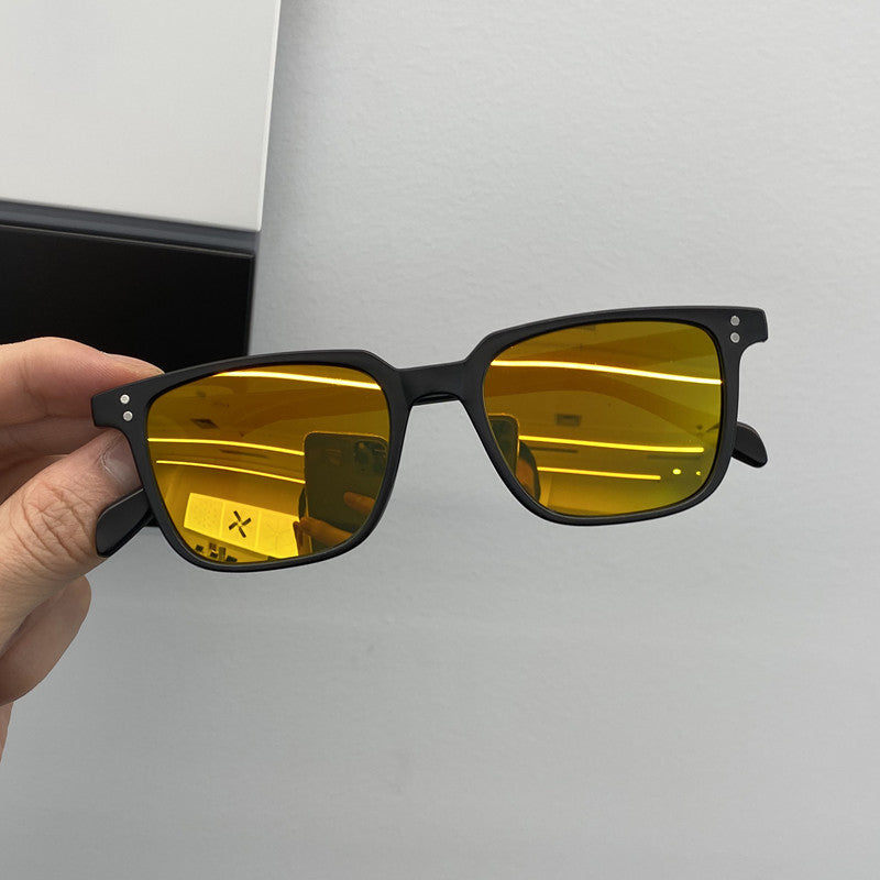 Wholesale Small Square Frame Personalized Retro PC Sunglasses