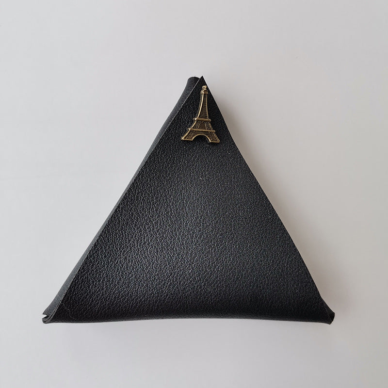Wholesale Triangle Calfskin Coin Purse