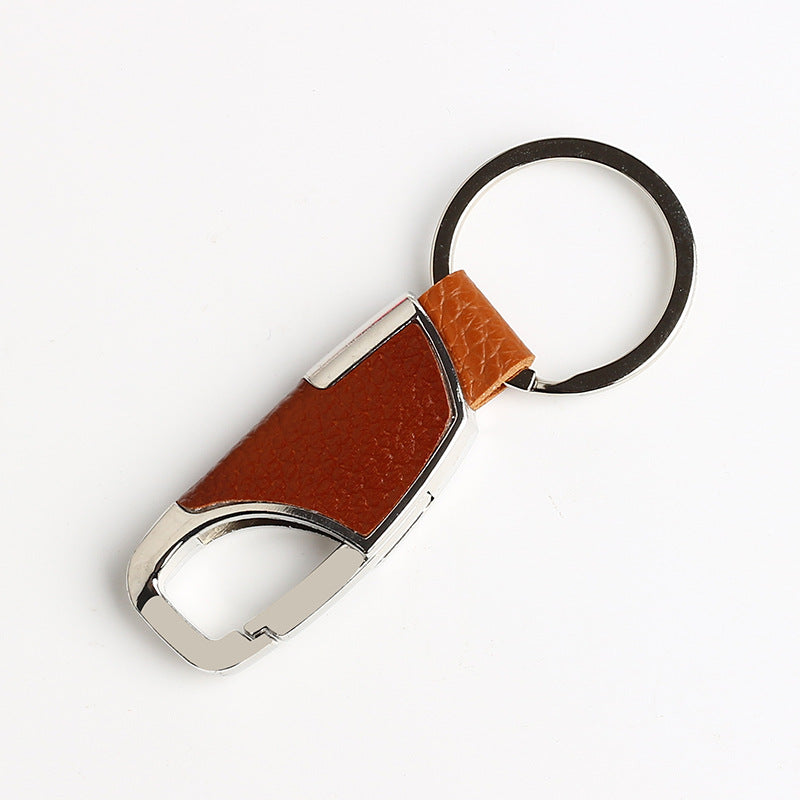 Wholesale 2pcs Men's Car Genuine Leather Keychains