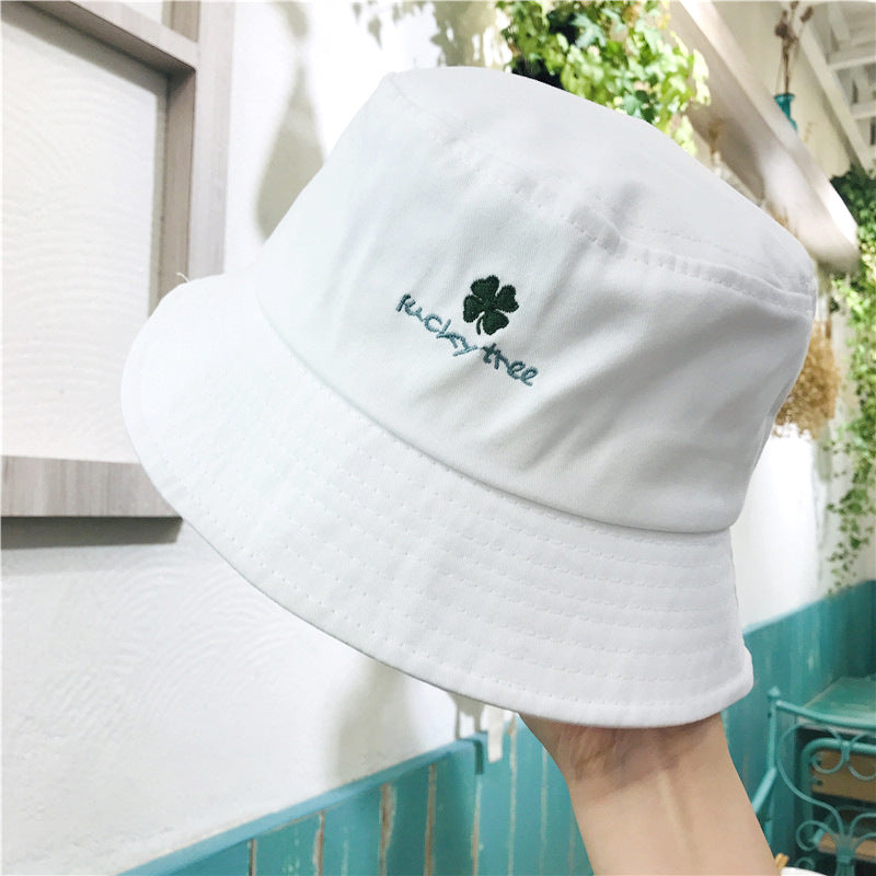 Wholesale Four-leaf Clover Cotton Bucket Hat