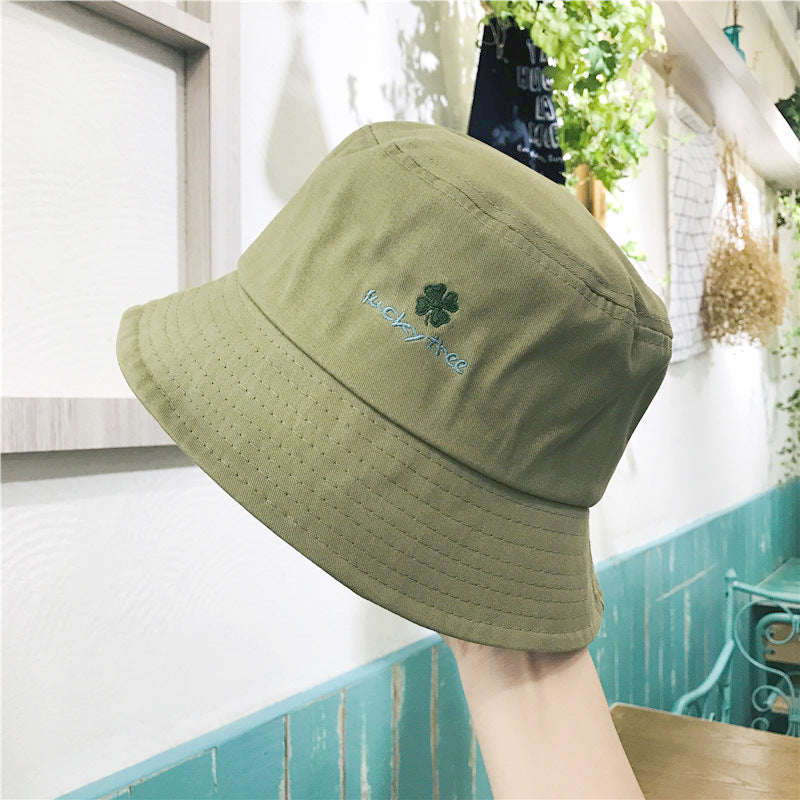 Wholesale Four-leaf Clover Cotton Bucket Hat